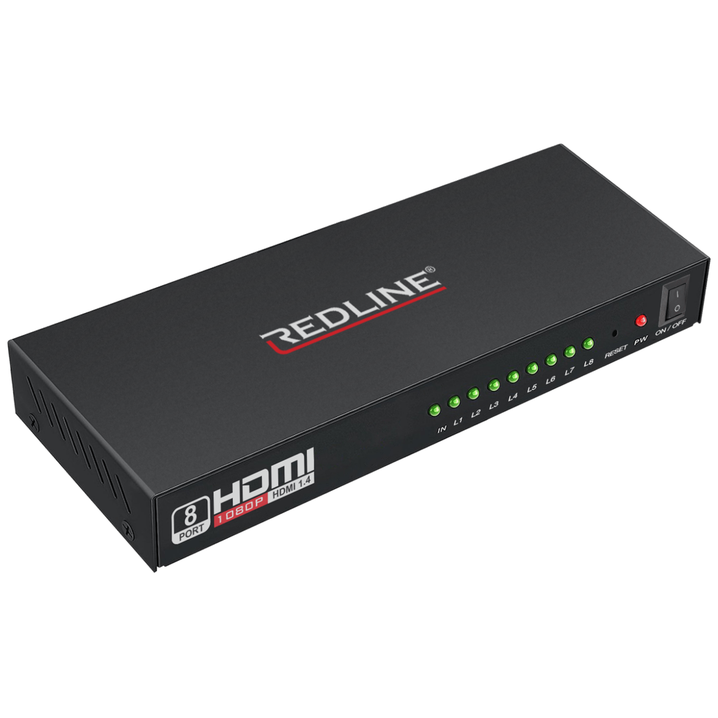 REDLINE HDMI razdjelnik HS-8000 sa 1 ulazom i 8 izlaza