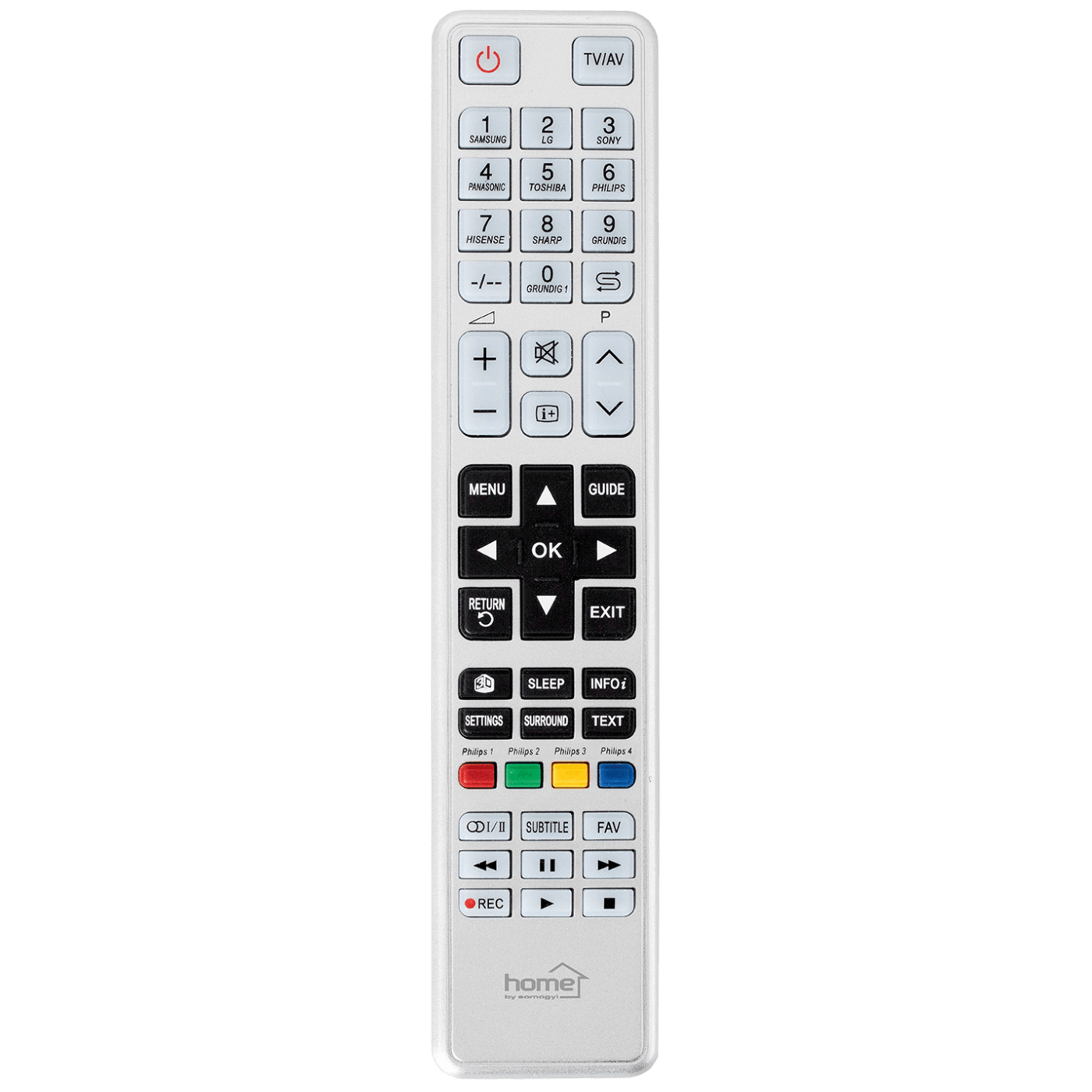 Univerzalni daljinski upravljač Home URC ALL za 9 brendova televizora