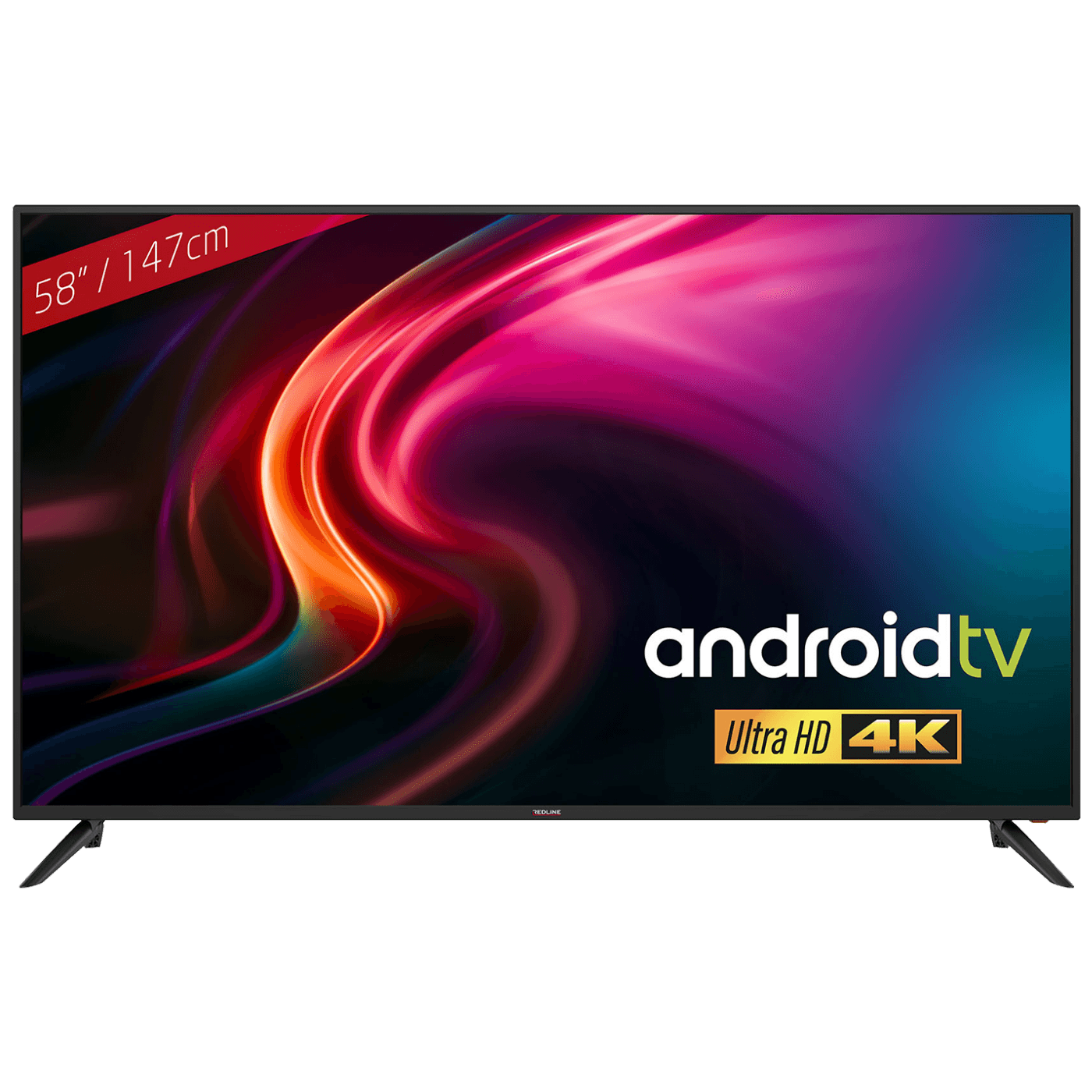 REDLINE Televizor Android Smart LED UHD 4K 58" - RT58 sa modernim dizajnom i visokom rezolucijom
