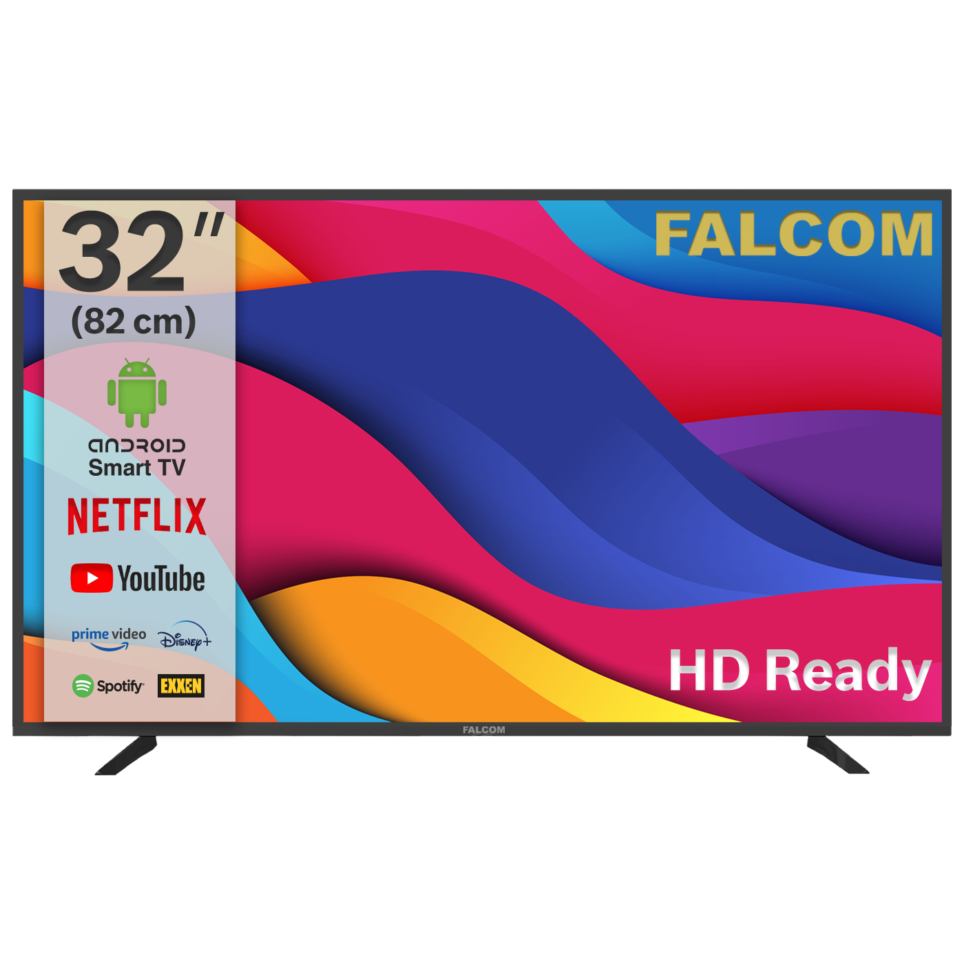 Falcom Smart LED TV 32" HD Ready sa Android operativnim sistemom i besplatnim nosačem za zid