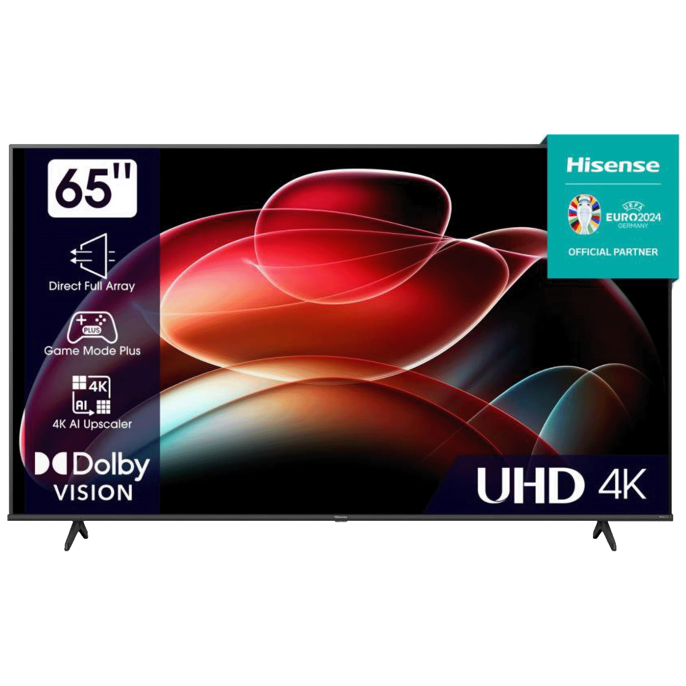 Hisense 65A6K Smart LED televizor sa 4K UHD rezolucijom i crnim ekranom od ruba do ruba
