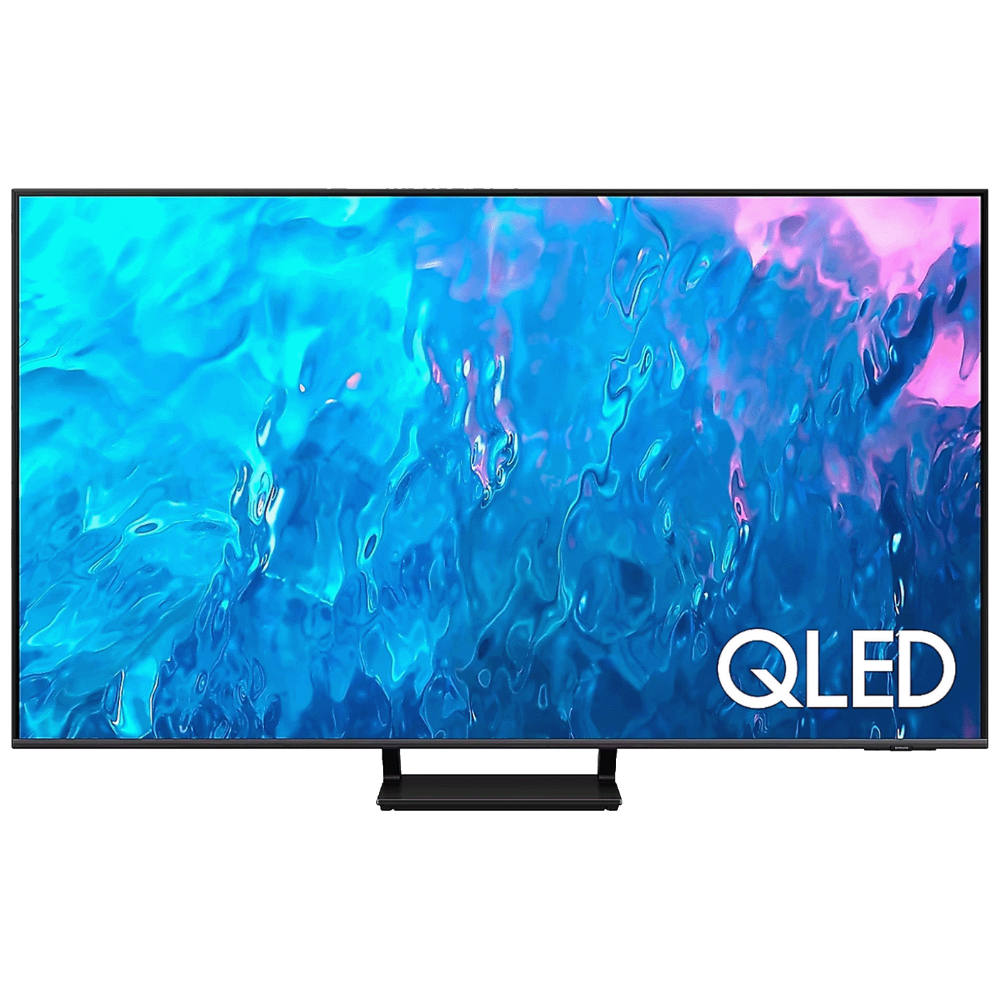 Samsung QLED Q70C 65" Smart 4K televizor sa tanak dizajn i postoljem, prikazan u modernoj dnevnoj sobi