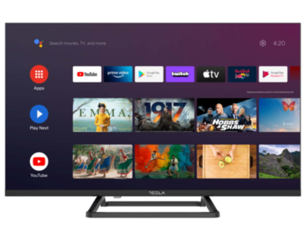 Tesla TV 43E635 FHD Android televizor sa Google Assistant i crno-srebrnim dizajnom