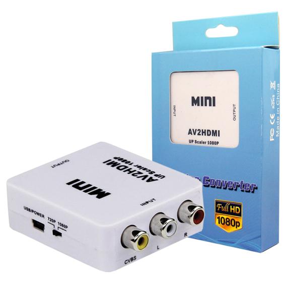 MKC CVBS na HDMI video konverter sa USB napajanjem i RCA ulazima