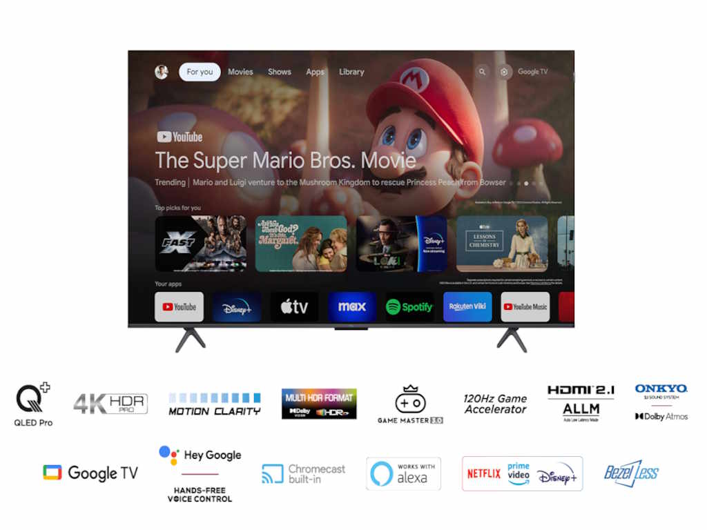 TCL 55C655 QLED televizor sa bezramnim dizajnom i metalnim okvirom