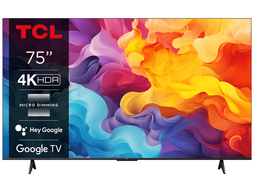 TCL 75V6B 4K HDR TV sa bezramnim ekranom i Google TV operativnim sistemom