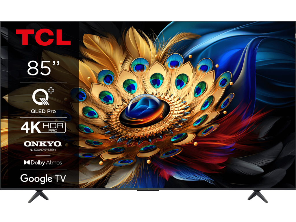 TCL 85C655 4K QLED TV sa bezramnim dizajnom i metalnim okvirom